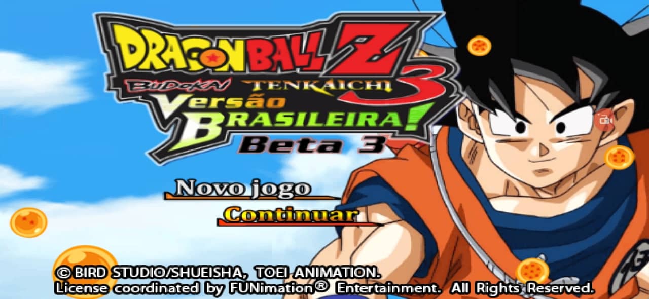 Dragon Ball Z Budokai Tenkaichi 3 Mod PSP ISO Version Brasileira